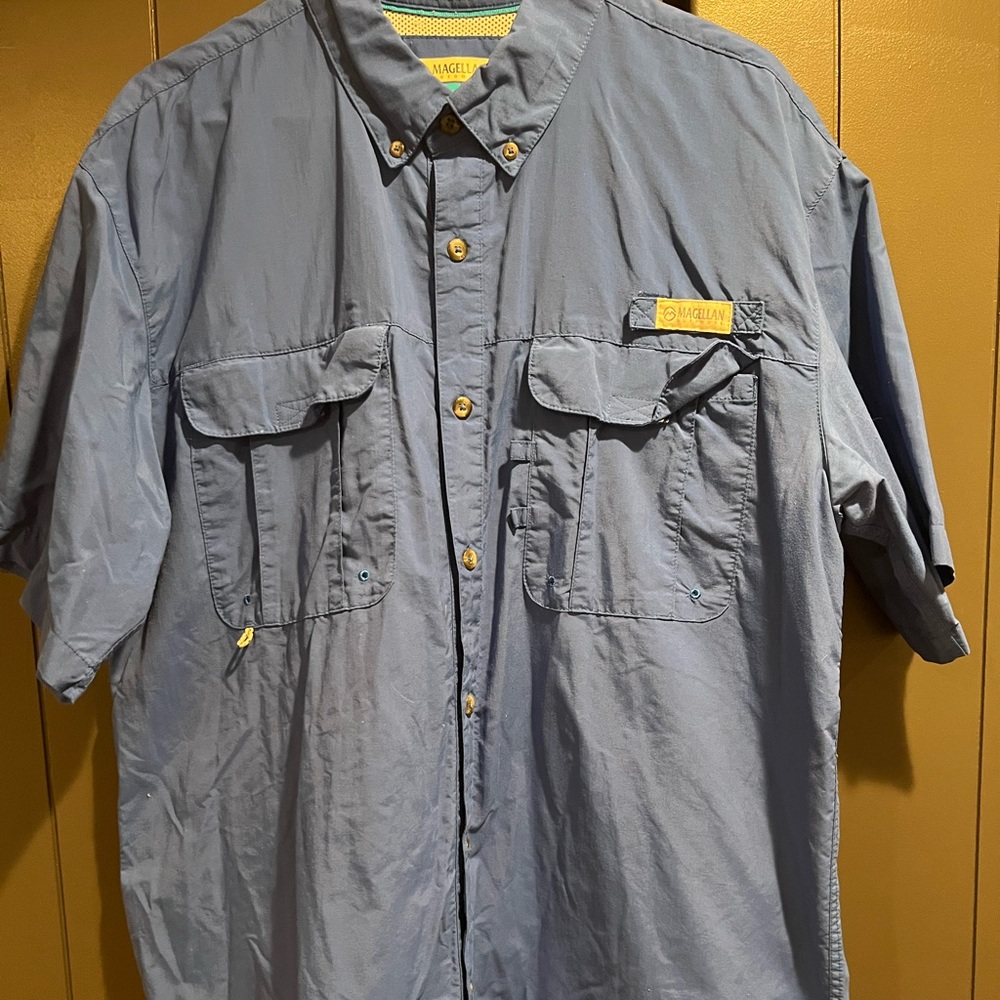 Mens Magellan Button Down Fishing Shirt